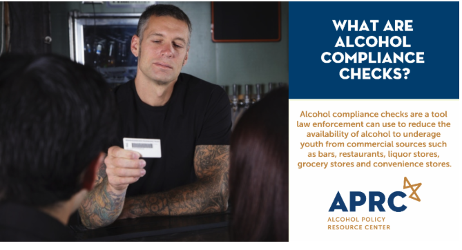 What Are Alcohol Compliance Checks — APRC infographic
