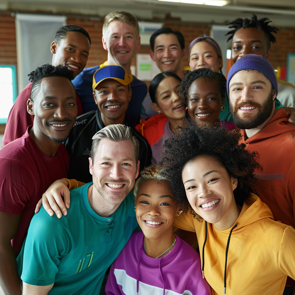 Diverse group of people in recovery